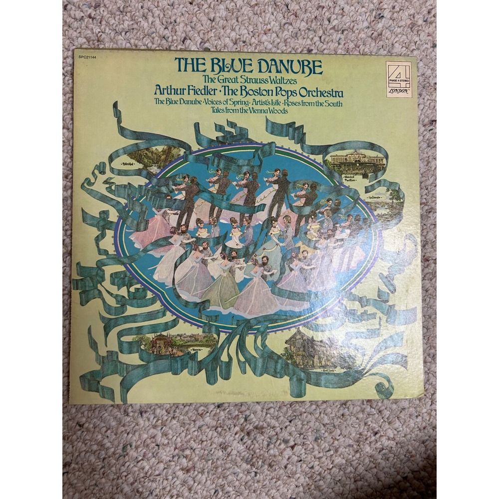 Arthur Fiedler Boston Pops The Blue Danube Strauss Waltzes Vinyl LP SPC 21144